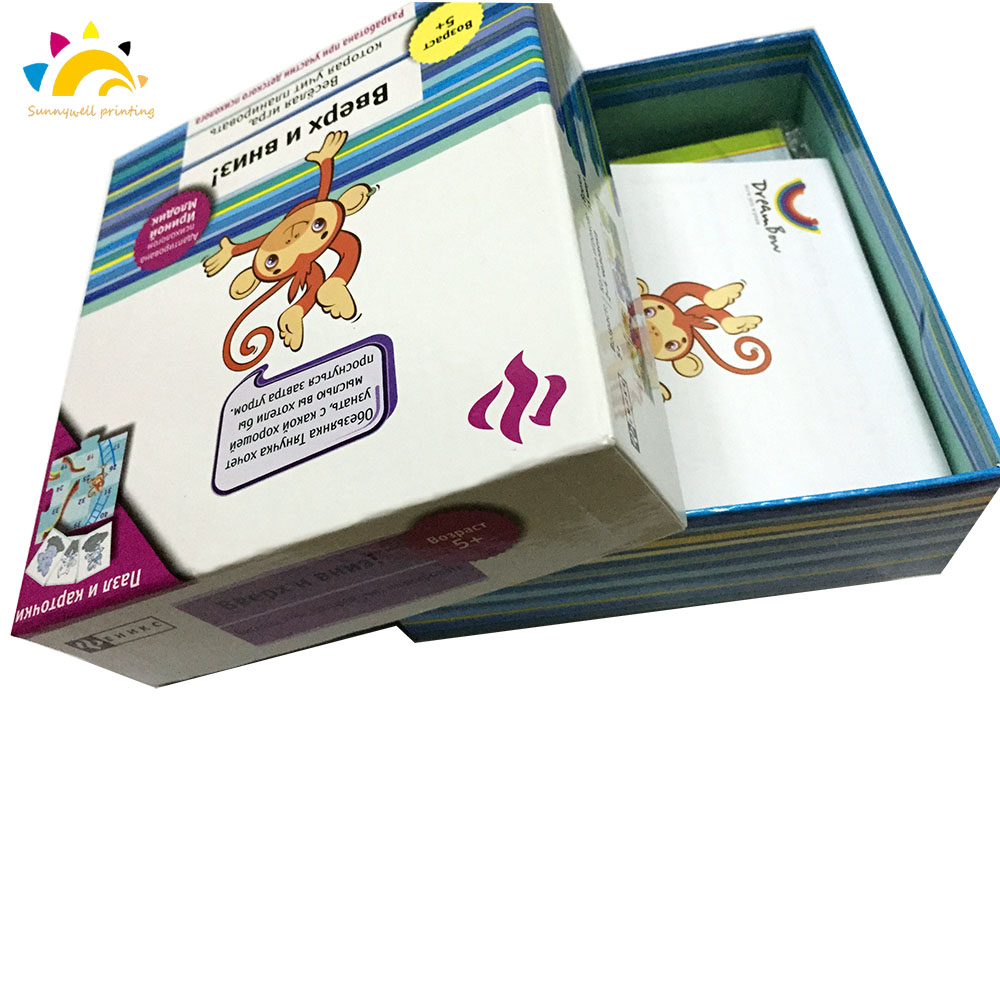 Speelkaart afdrukken met geschenkdoos